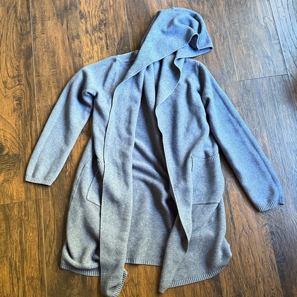 Korye Sweaters - Gray long Korye Hooded Cardigan size 2X (C19)